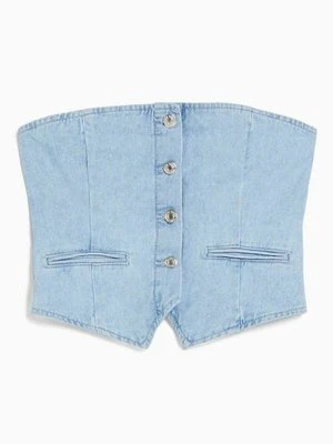 Zdjęcie produktu Bluzka Bershka jasnoniebieski denim