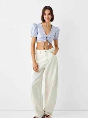 Bluzka Bershka niebieski melanż