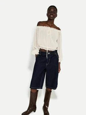 Bluzka Bershka beżowy
