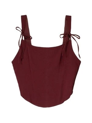 Bluzka Bershka bordowy