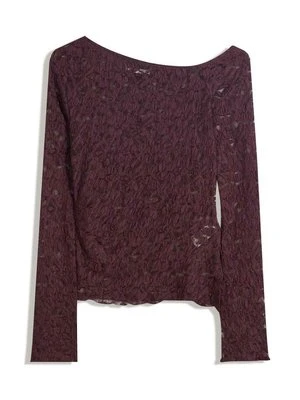 Bluzka Bershka bordowy