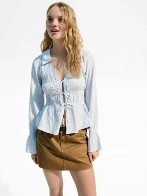 Bluzka Bershka jasnoniebieski