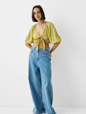 Bluzka Bershka khaki