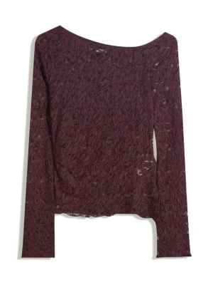 Bluzka Bershka bordowy