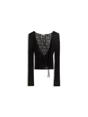 Bluzka Bershka czarny
