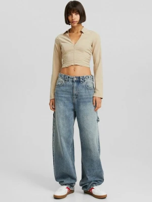 Bluzka Bershka wielbłądzi