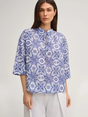 Bluzka Beyda w niebiesko-białe wzory Joop