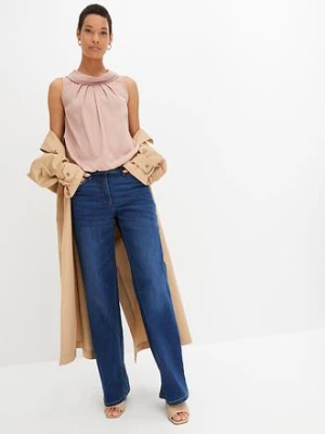 Bluzka bez rękawów bonprix