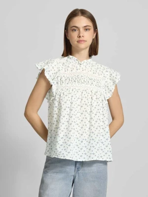 Bluzka bez rękawów o kroju regular fit z czystej bawełny model 'KATTI' Only Biały