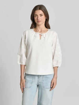 Bluzka bez rękawów o kroju regular fit z mieszanki bawełny Tom Tailor