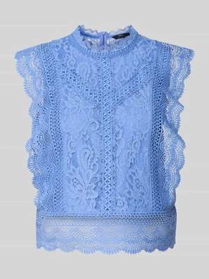 Bluzka bez rękawów o kroju slim fit z domieszką bawełny, wiskozy i lyocellu model 'KARO' Only