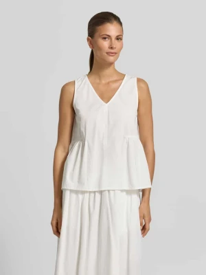 Bluzka bez rękawów z czystej bawełny, krój regular fit, model 'BLAIR' Selected Femme