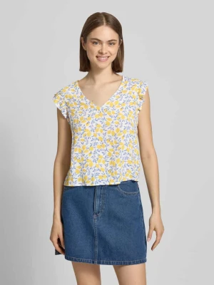 Bluzka bez rękawów z czystej wiskozy, krój regular fit, model 'BARRI' Pieces