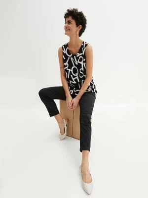 Bluzka bez rękawów, z lejącej wiskozy bonprix