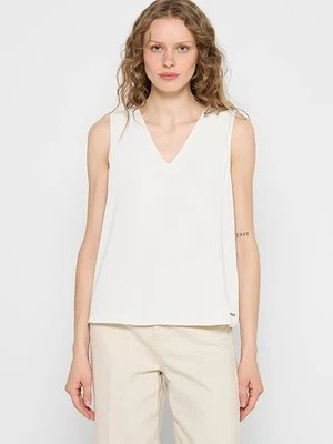 Bluzka Calvin Klein jasny brąz