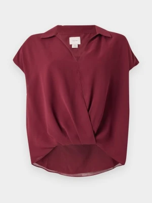 Bluzka Calvin Klein bordowy