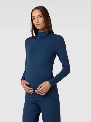 Bluzka ciążowa z długim rękawem i golfem model ‘MIA’ Mamalicious