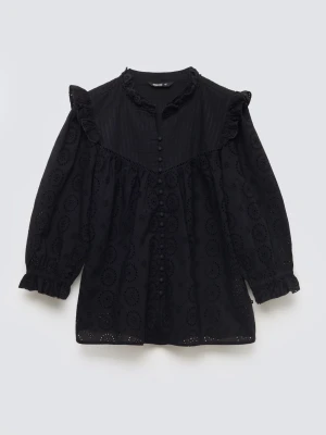 Bluzka damska bawełniana z rękawem 3/4 czarna Bohna 906 BIG STAR