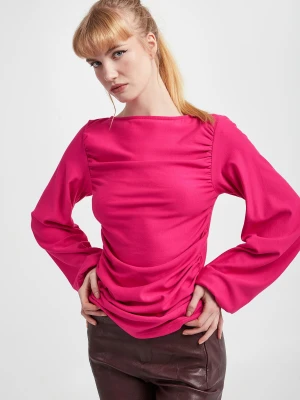 Bluzka damska drapowana GESTUZ