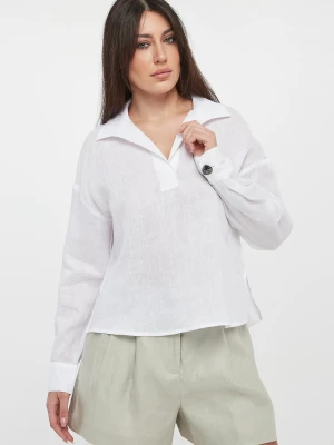 Bluzka damska lniana ARMANI EXCHANGE