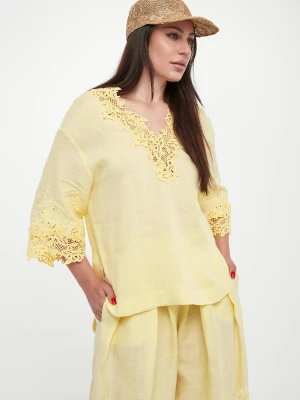 Bluzka damska lniana ERMANNO SCERVINO LIFE