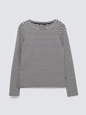 Bluzka damska w paski granatowa Vensa 403 BIG STAR