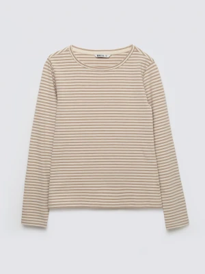 Bluzka damska w paski kremowa Vensa 103 BIG STAR