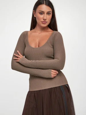 Bluzka damska w prażki ARMANI EXCHANGE