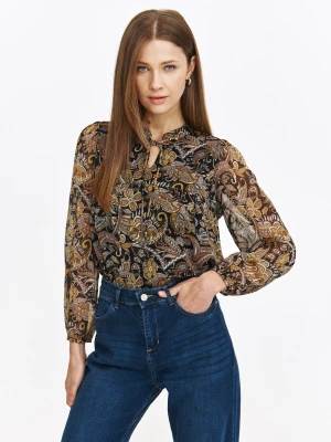 Bluzka damska wiązaniem na dekolcie Top Secret