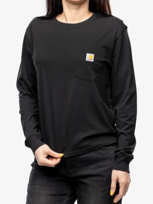 Bluzka damska z długim rękawem Cartartt Lightweight L/S Pocket T-Shirt - black Carhartt