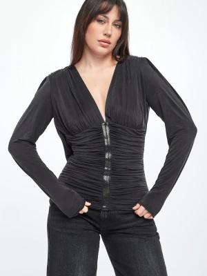 Bluzka damska z marszczeniami ELISABETTA FRANCHI