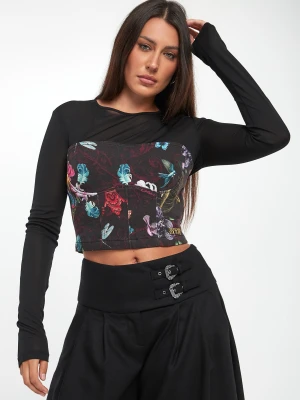 Bluzka damska z siatką VERSACE JEANS COUTURE