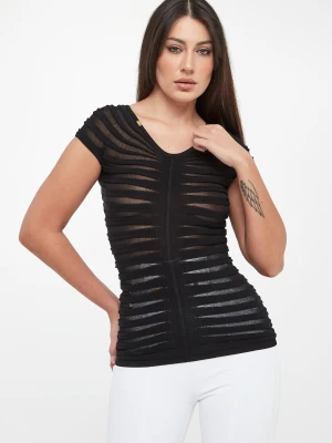 Bluzka damska z tiulu ELISABETTA FRANCHI