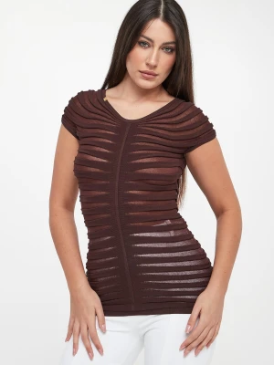 Bluzka damska z tiulu ELISABETTA FRANCHI