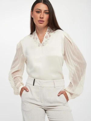 Bluzka damska z wiskozowej krepy TWINSET Twinset Milano