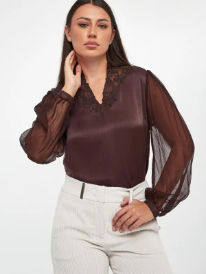 Bluzka damska z wiskozowej krepy TWINSET Twinset Milano