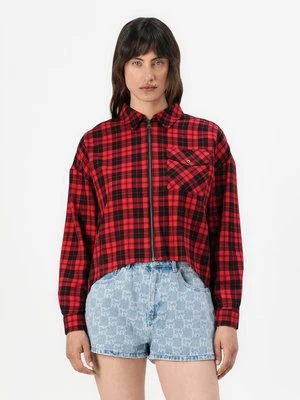 Bluzka DKNY jasnoczerwony melanż