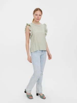 Vero Moda Bluzka "Ellie" w kolorze jasnozielonym rozmiar: XS