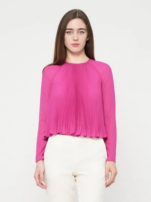 Bluzka Emporio Armani różowy neon