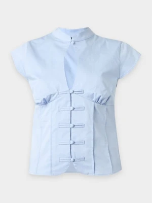 Bluzka Gina Tricot jasnoniebieski