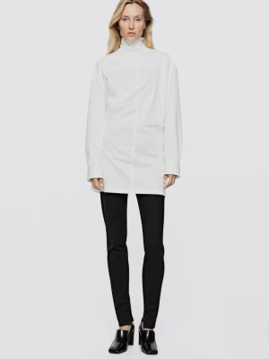 Bluzka Golf I Suwak - Limited Edition - Biały - Massimo Dutti - Female