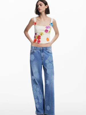 Bluzka gorsetowa w kwiaty Tyler McGillivary Desigual