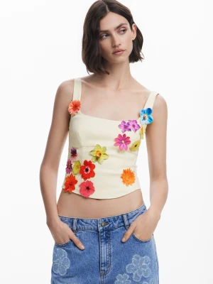 Bluzka gorsetowa w kwiaty Tyler McGillivary Desigual
