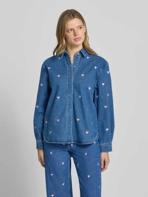 Bluzka jeansowa krój regular fit z czystej bawełny model 'VERA' Only