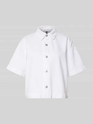 Bluzka jeansowa o kroju loose fit z czystej bawełny model 'SKY' Pieces