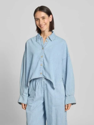 Bluzka jeansowa o kroju relaxed fit model ‘OSHIA’ drykorn
