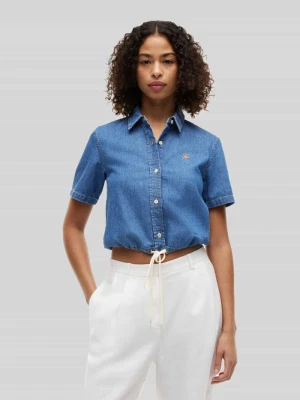 Bluzka jeansowa o kroju relaxed fit z czystej bawełny Tommy Hilfiger