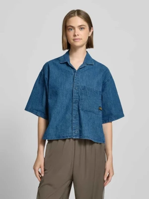Bluzka jeansowa o kroju relaxed fit z kieszenią na piersi G-Star Raw