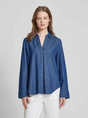 Bluzka jeansowa o kroju relaxed fit z mieszanki bawełny i lyocellu Marc O'Polo