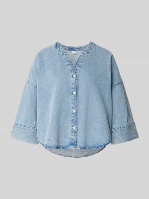 Bluzka jeansowa o luźnym kroju z mieszanki bawełny i wiskozy model ‘VALERIA’ Vero Moda